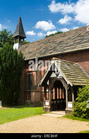 Regno Unito, Inghilterra, Cheshire, Styal, Norcliffe cappella, Chiesa Unitaria Foto Stock