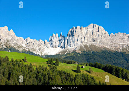 Giardino di Rose gruppo montuoso, livelli,pneumatici, Alto Adige, Alto Adige, Italia Foto Stock