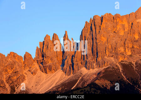 Giardino di Rose gruppo montuoso, livelli,pneumatici, Alto Adige, Alto Adige, Italia Foto Stock