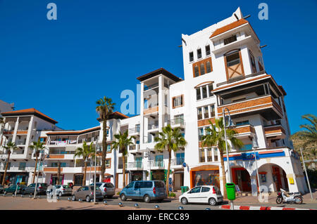 Marina, la zona del porto, Agadir, la valle del Souss, nel sud del Marocco, Africa settentrionale Foto Stock