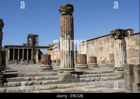 Resti della Basilica, Pompei. Foto Stock