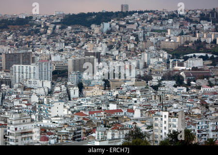 Vista su Algeri, capitale di Algeria Foto Stock