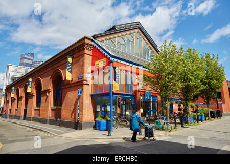 Manchester centro di artigianato su Oak Street Manchester City Centre Northern Quarter area. Un ex vittoriano pesce e mercato di pollame Foto Stock