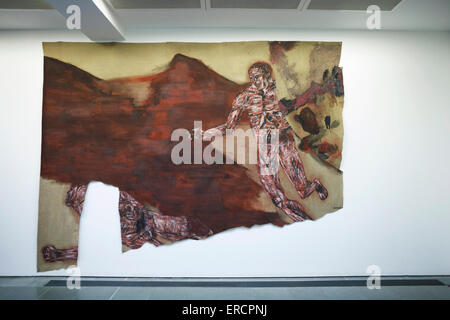 Leon Golub, mordere la lingua mostra, Serpentine Gallery di Londra, Regno Unito. Foto Stock