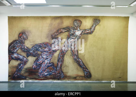 Leon Golub, mordere la lingua mostra, Serpentine Gallery di Londra, Regno Unito. Foto Stock