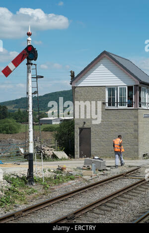 Il Gloucestershire Warwickshire Railway a Cheltenham Race Course station Foto Stock