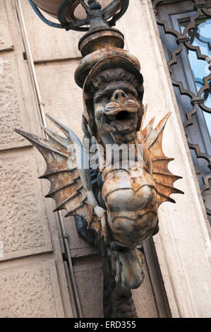 Lampada di gargoyle Foto Stock