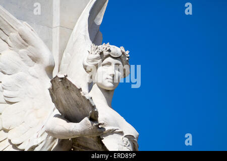 Dettagli artistici del memoriale della Victoria, Londra, Regno Unito. Foto Stock