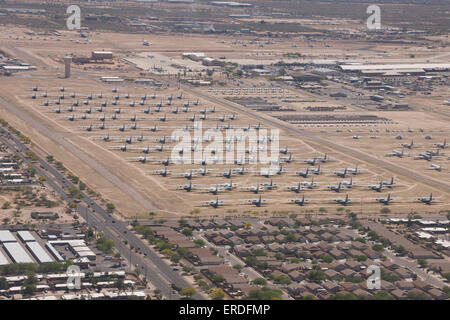 Davis-Monthan Air Force Base cimitero in Arizona. Foto Stock