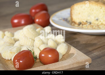 Gnocchi con pomodoro fresco Foto Stock