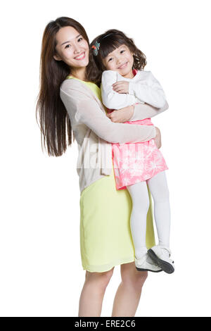 Felice madre e figlia Foto Stock
