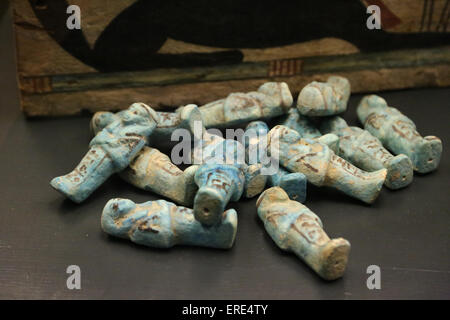 Antico Egitto. Servi funerario figure ushabtis. Musei Vaticani. Foto Stock