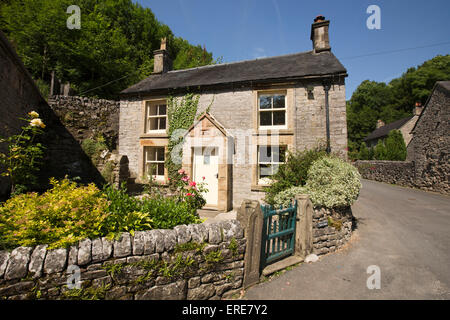 Regno Unito, Inghilterra, Staffordshire, Dovedale, Milldale village, late Victorian cottage Foto Stock