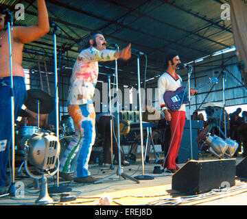 Le Madri della invenzione in scena al Bath Festival del blues e progressive music, Shepton Mallet, 28 giugno 1970. Foto Stock