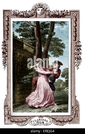 "Clarissa Harlowe; o la storia di un giovane lady' di Samuel Richardson. In primo luogo pubblicato in 1778. Illustrazione di Thomas Foto Stock