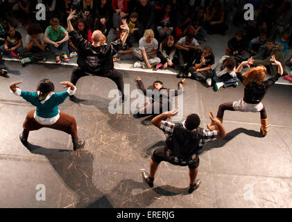 Hip hop o gruppo di Streetdance Foto Stock
