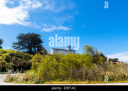 Una Chiesa su una collina nella Bodega Bay California California lungo la Highway 1 Foto Stock