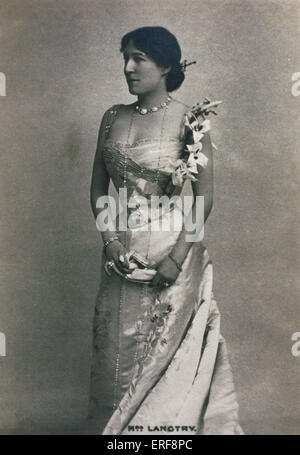 Lillie Langtry - Ritratto dell'attrice britannica & padrona di Edward VII. LL (née Emilie Charlotte Le Breton, soprannominato il Foto Stock