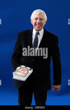 Jack Straw, del partito laburista britannico del politico Home e il Segretario di Stato per gli affari esteri sotto il Primo Ministro Tony Blair ha partecipato al Edinburgh International Foto Stock