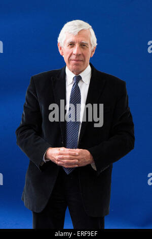 Jack Straw, del partito laburista britannico del politico Home e il Segretario di Stato per gli affari esteri sotto il Primo Ministro Tony Blair ha partecipato al Edinburgh International Foto Stock