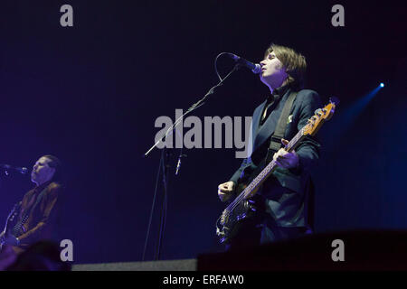 24/1/14 Glasgow REGNO UNITO . Del Amitri , Scottish band alternative rock, eseguito la loro reunion gig idro Glasgow. Formato Glasgow Foto Stock