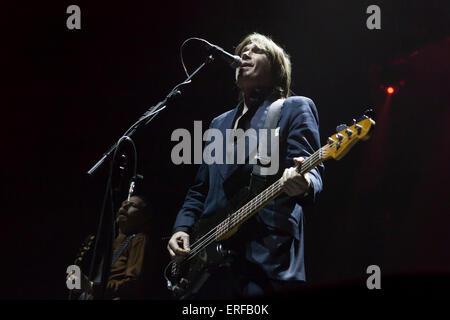 24/1/14 Glasgow REGNO UNITO . Del Amitri , Scottish band alternative rock, eseguito la loro reunion gig idro Glasgow. Formato Glasgow Foto Stock