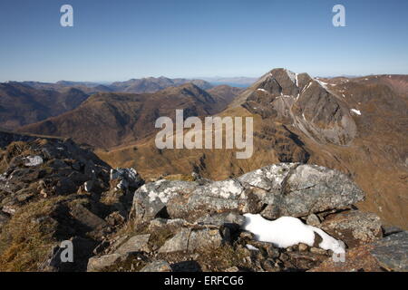 Stob divieto, una delle più belle cime del Mamores. Foto Stock