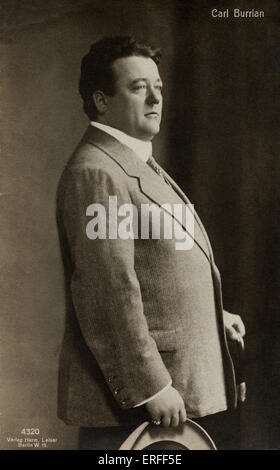 Carl Burrian (Karel Burian). Tenore ceca, 1870-1924. Cartolina. Verlag Herm. Leiser (publisher). Foto Stock