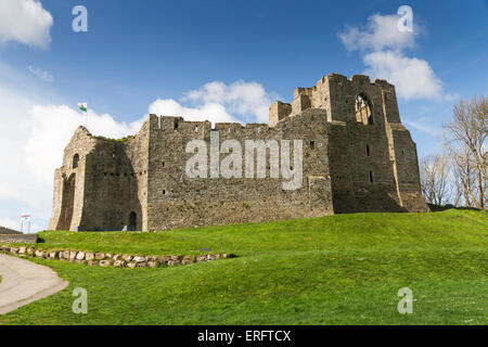 Oystermouth Castle vicino a Swansea South Wales UK Foto Stock