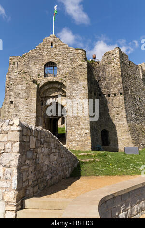 Oystermouth Castle vicino a Swansea South Wales UK Foto Stock