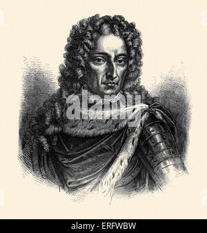 Re Guglielmo III ritratto regnò (1688 - 1702). Re Guglielmo III e sua moglie Maria II è stato chiesto di essere co-regents dopo il suo Foto Stock