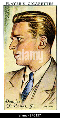 Douglas Fairbanks Jr, attore americano. 9 Dicembre 1909 - 7 maggio 2000. (Lettore della carta da sigarette). Foto Stock