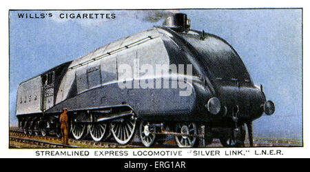 Semplificate locomotiva Express 'Silver Link'. London & North Eastern Railway. Prima completamente ottimizzata locomotiva, introdotto Foto Stock