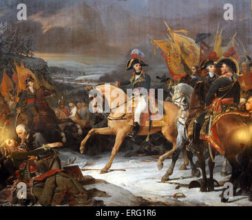 Bataille de Hohenlinden gagnee par le General Moreau 3 decembre 1800 Foto Stock