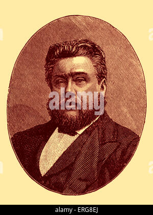 Charles Haddon Spurgeon - ritratto. British particolare predicatore battista e anticonformista churchman. 19 Giugno 1834 - 31 gennaio 1892. Foto Stock