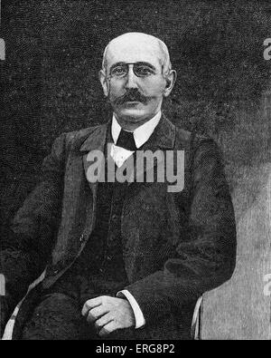 Capitano Alfred Dreyfus, ritratto. Alfred Dreyfus: artiglieria francese officer presso il centro dell'affare Dreyfus, 1894 - 1895. Foto Stock