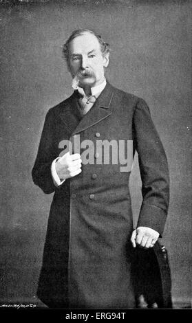 Sir John Tenniel - ritratto. British illustrator, UMORISTA GRAFICO E fumettista politico. Illustrato Lewis Carrol l di Alice Foto Stock