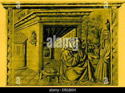 Roger Bacon - noto anche come Doctor Mirabilis (latino: meravigliosa insegnante), filosofo inglese e il frate francescano, c 1214-1294. Foto Stock