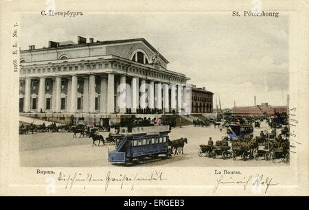 Borsa, San Pietroburgo, Russia. C. 1913. Foto Stock