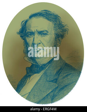 William Ewart Gladstone - ritratto, 1860. Liberale britannico statista che ha servito come primo ministro quattro tempi separati Foto Stock