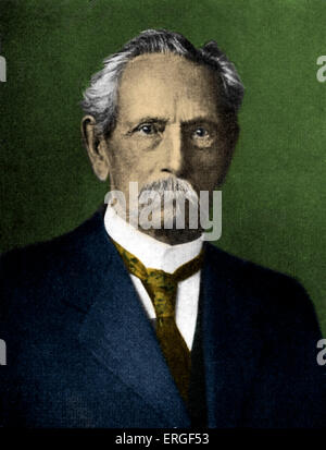 Carl Benz (1844-1929) motore tedesco designer e ingegnere di auto, generalmente considerato come l'inventore della vettura alimentata a benzina. Foto Stock