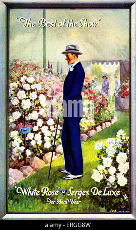 Serge De Luxe 's 'White Rose - inizio del XX secolo la pubblicità. Didascalia: 'il meglio della mostra " / " per usura ideale". Foto Stock