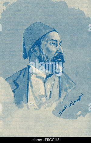 Ahmed Orabi - ritratto. Esercito egiziano generale e nazionalista. Ha guidato una rivolta nel 1879 contro Tewfik Pascià, il Khedive di Egitto e Sudan e il crescente predominio europeo dell'Egitto. Noto anche come Orabi Pascià, Orabi Pascià e Ahmed Orabi Pasha el-Masri, 1 Aprile 1841 - 21 settembre 1911. Foto Stock