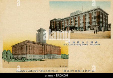La seta Casa e Ufficio di prefettura di Yokohama. In precedenza, la seta condizionata casa nella città di Yokohama, sotto il Kanagawa Foto Stock