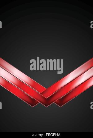 Tecnologia scuro dello sfondo con le frecce rosse. Illustrazione Vettoriale Illustrazione Vettoriale