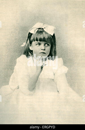 Anna Eleanor Roosevelt come un bambino nel 1888. Uomo politico americano, ex First Lady degli Stati Uniti, 11 Ottobre 1884 - 7 Foto Stock