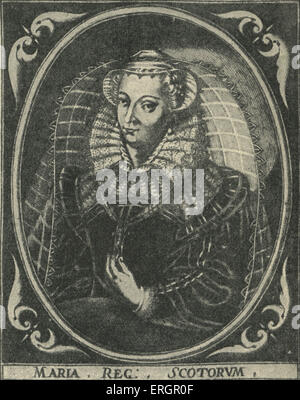 Maria I di Scozia / la Regina Maria di Scozia, ritratto. Regina scozzese (14 dicembre 1542 - 24 Luglio 1567 - 8 Dicembre 1542 - 8 Foto Stock
