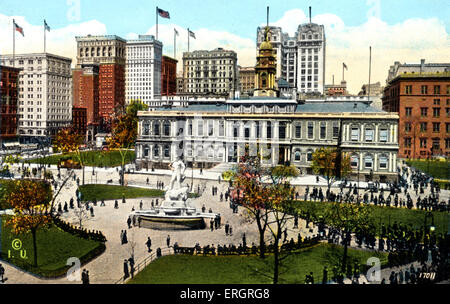 Il Municipio e Park, New York City, Stati Uniti d'America. Dvorák. Foto Stock