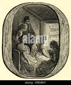 Un opera casella presso la Royal Opera House Covent Garden di Londra, inizio del 1870. Incisione di Gustave Doré, da 'London, un Foto Stock