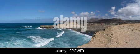 La Pared, costa Ovest , Fuerteventura, Surfers Paradise, Isole Canarie, Spagna Foto Stock